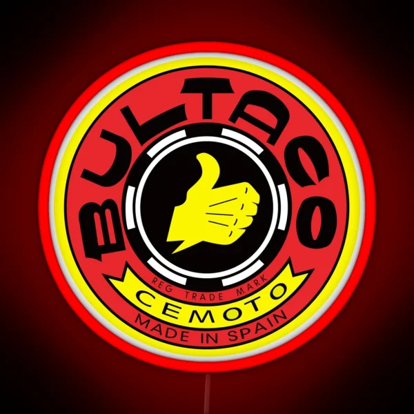 Bultaco Motorcycles RGB Neon Sign