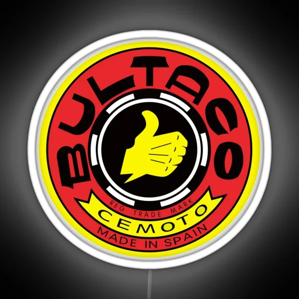 Bultaco Motorcycles RGB Neon Sign