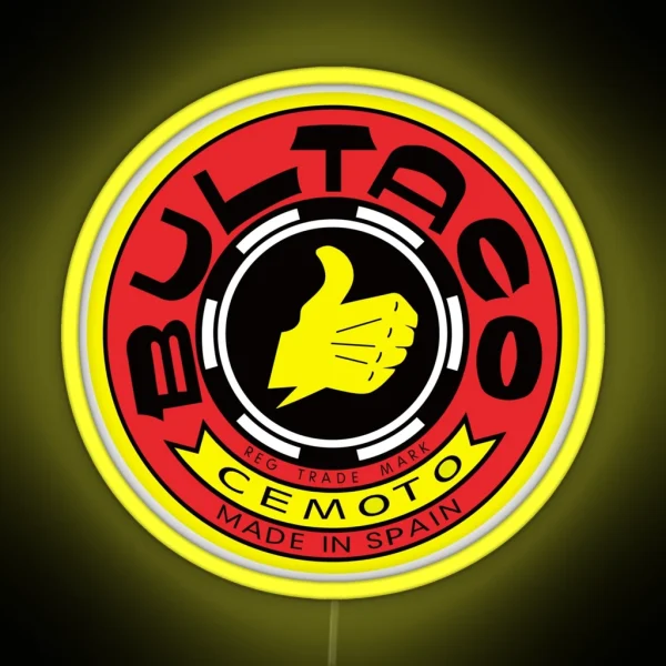 Bultaco Motorcycles RGB Neon Sign
