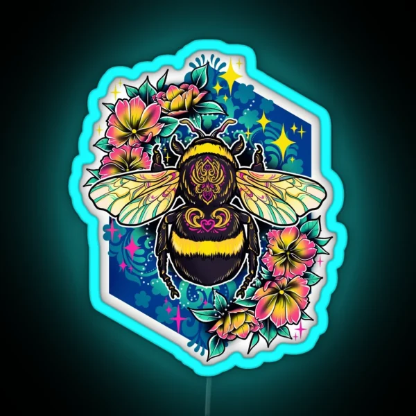 Bumblebee RGB Neon Sign