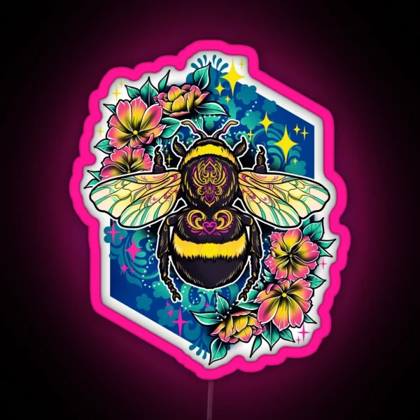 Bumblebee RGB Neon Sign