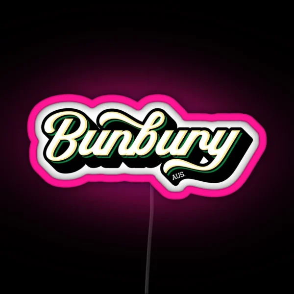 Bunbury Australia RGB Neon Sign