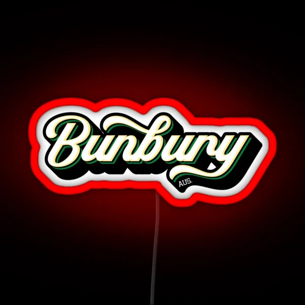 Bunbury Australia RGB Neon Sign