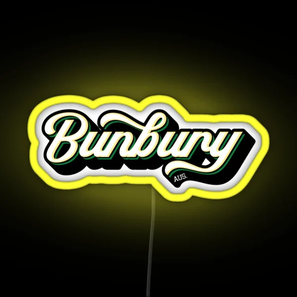 Bunbury Australia RGB Neon Sign