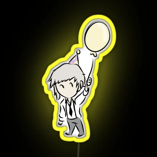 Bungou Stray Dogs Atsushi Nakajima Birthday Baby RGB Neon Sign