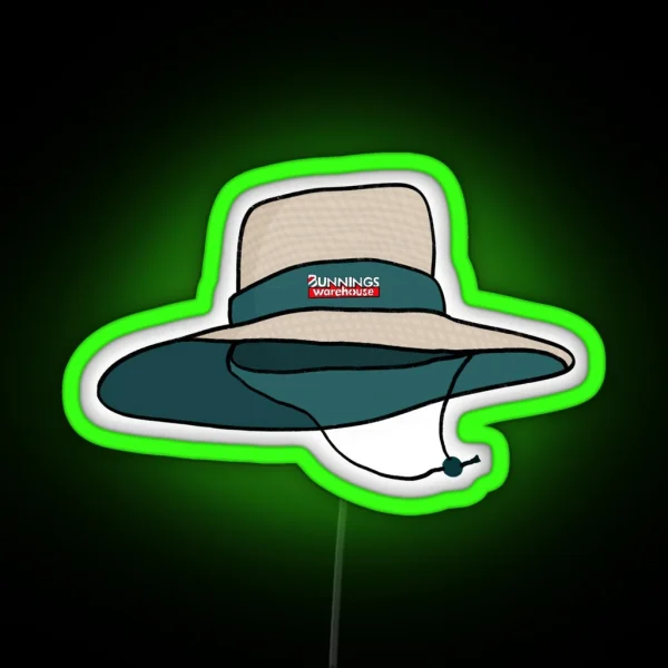 Bunnings Hat V1 RGB Neon Sign