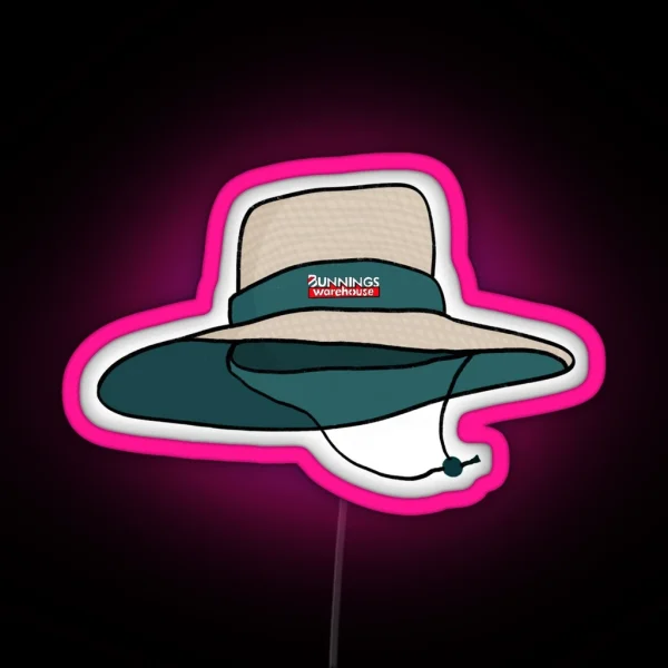 Bunnings Hat V1 RGB Neon Sign