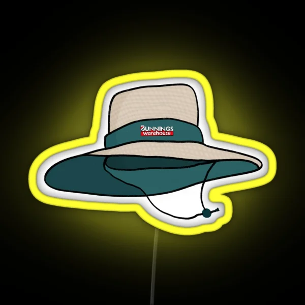 Bunnings Hat V1 RGB Neon Sign