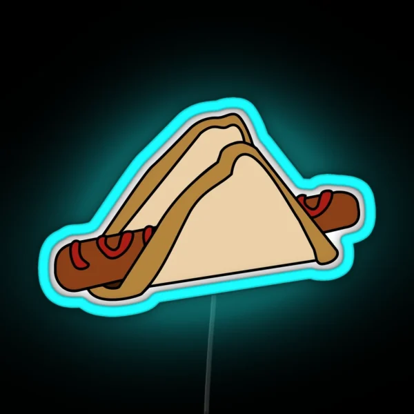 Bunnings Snag In Bread RGB Neon Sign