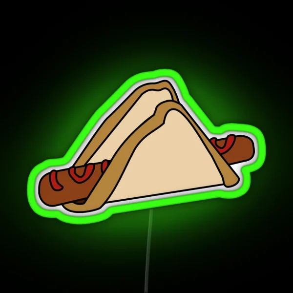 Bunnings Snag In Bread RGB Neon Sign