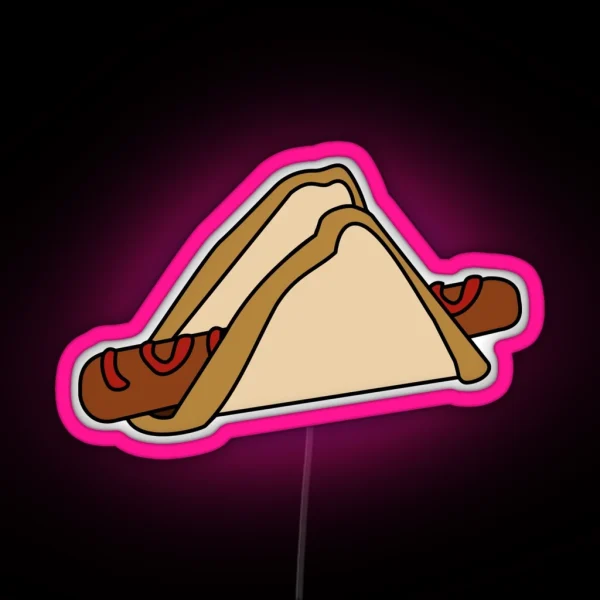 Bunnings Snag In Bread RGB Neon Sign