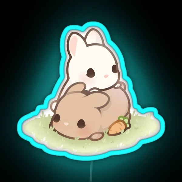Bunny Love RGB Neon Sign