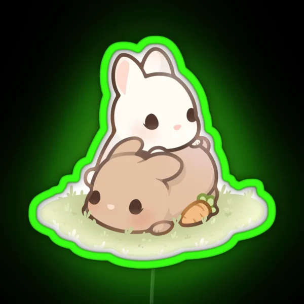 Bunny Love RGB Neon Sign