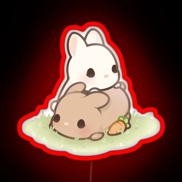 Bunny Love RGB Neon Sign
