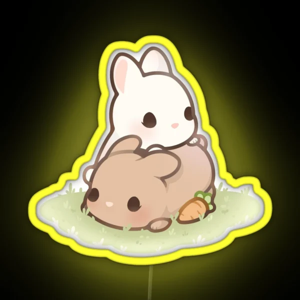 Bunny Love RGB Neon Sign