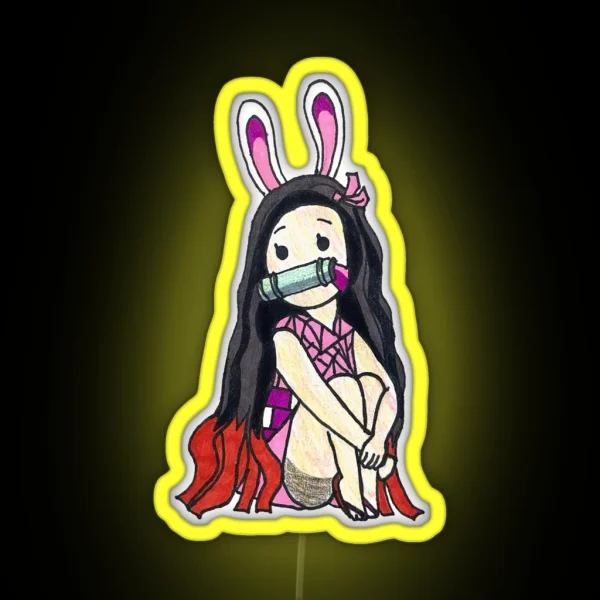 Bunny Nezuko RGB Neon Sign