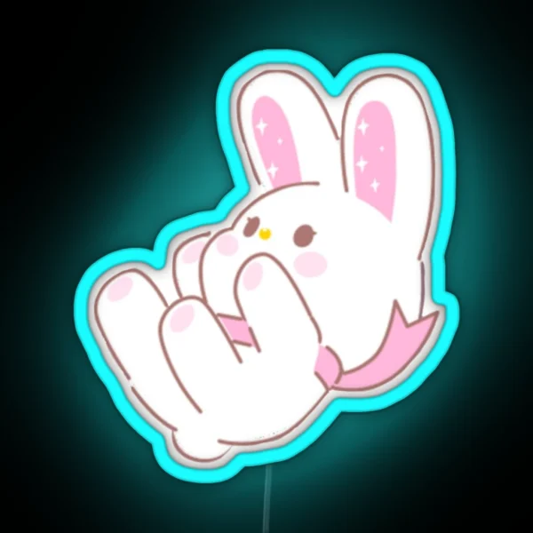 Bunny RGB Neon Sign