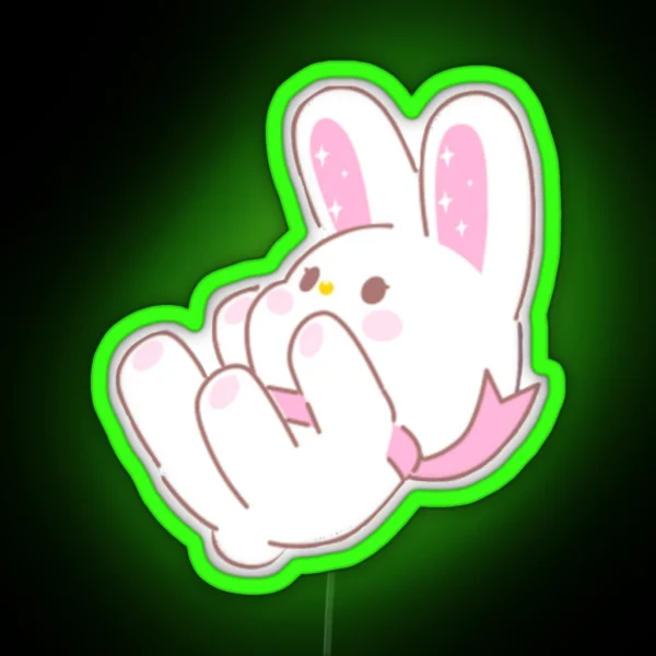 Bunny RGB Neon Sign