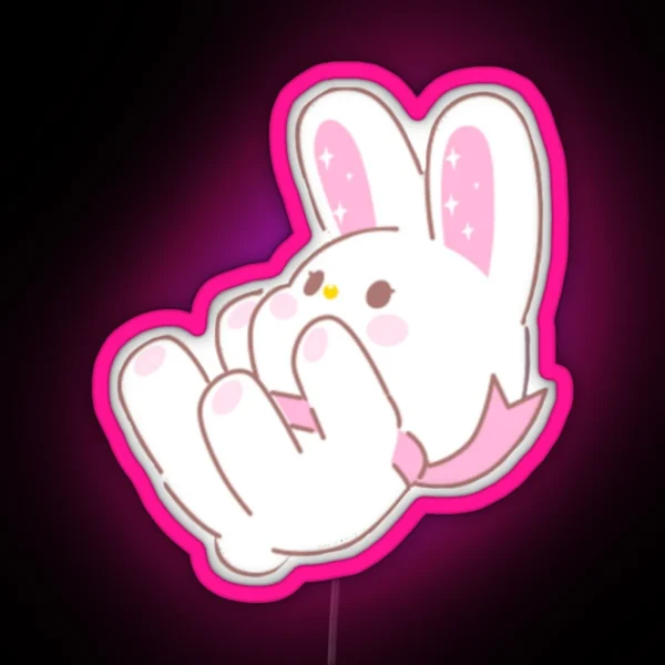 Bunny RGB Neon Sign