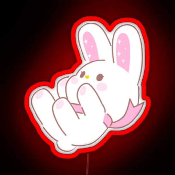 Bunny RGB Neon Sign
