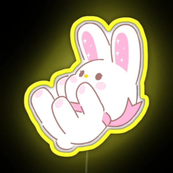 Bunny RGB Neon Sign