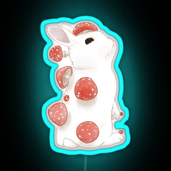 Bunny Shroom RGB Neon Sign