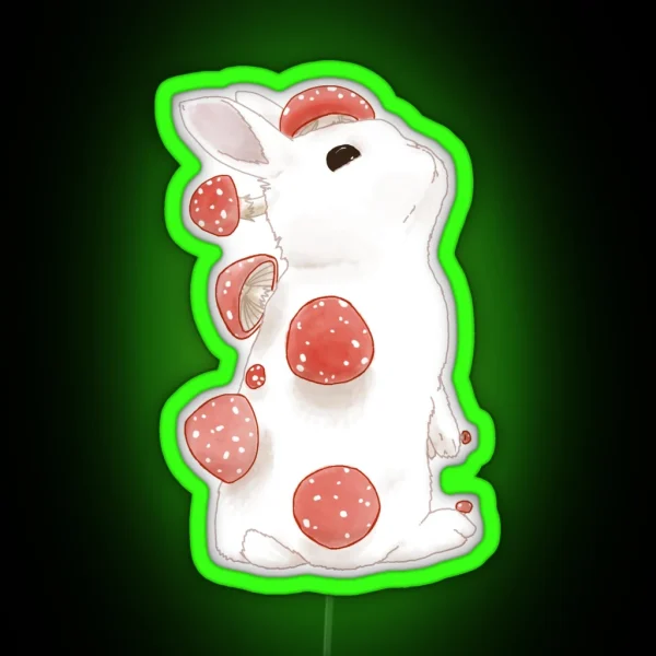 Bunny Shroom RGB Neon Sign