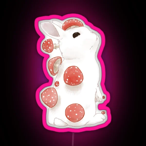 Bunny Shroom RGB Neon Sign