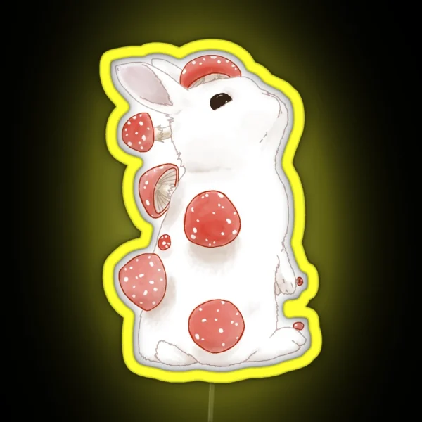 Bunny Shroom RGB Neon Sign