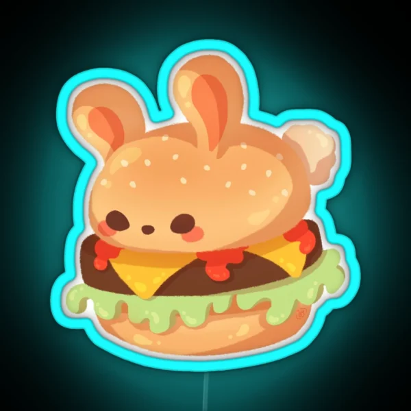 Burger Bun RGB Neon Sign