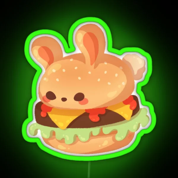 Burger Bun RGB Neon Sign