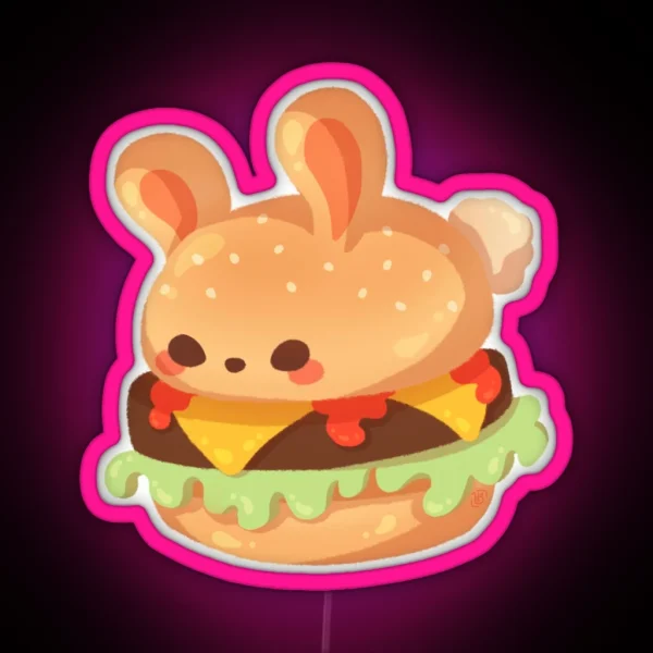 Burger Bun RGB Neon Sign