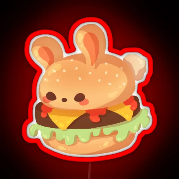 Burger Bun RGB Neon Sign