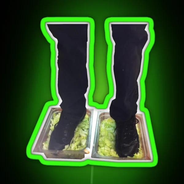 Burger King Foot Lettuce RGB Neon Sign