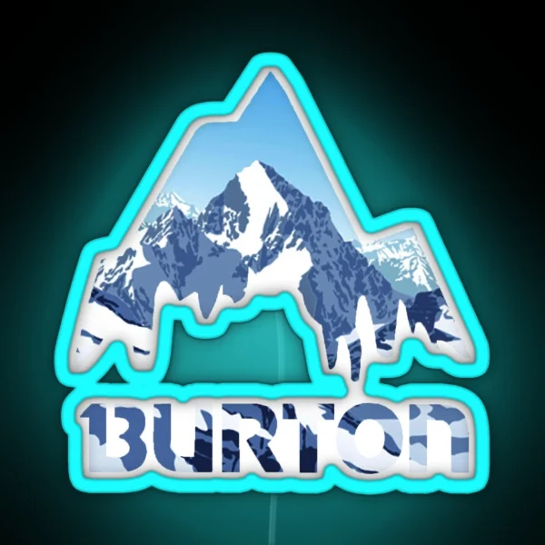 Burton Mountains RGB Neon Sign