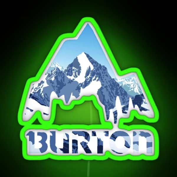 Burton Mountains RGB Neon Sign