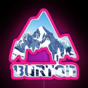 Burton Mountains RGB Neon Sign