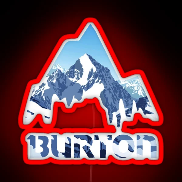 Burton Mountains RGB Neon Sign