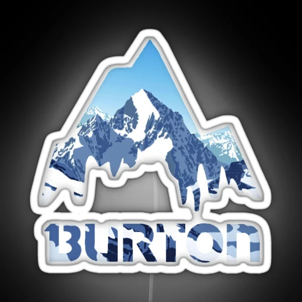 Burton Mountains RGB Neon Sign