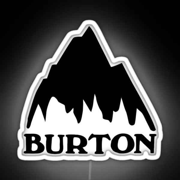 Burton Snowboards Mountain RGB Neon Sign