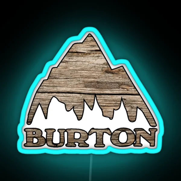 Burton Wood Look RGB Neon Sign