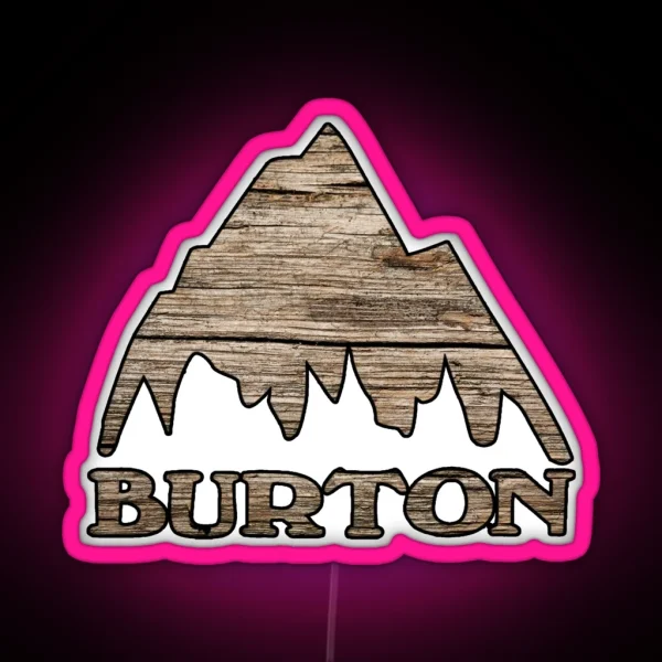 Burton Wood Look RGB Neon Sign