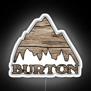 Burton Wood Look RGB Neon Sign