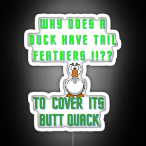 Butt Quack RGB Neon Sign