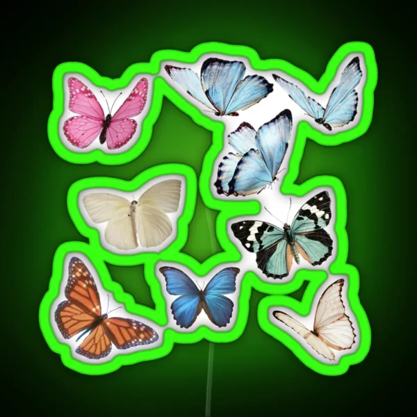 Butterflies Led Pack RGB Neon Sign