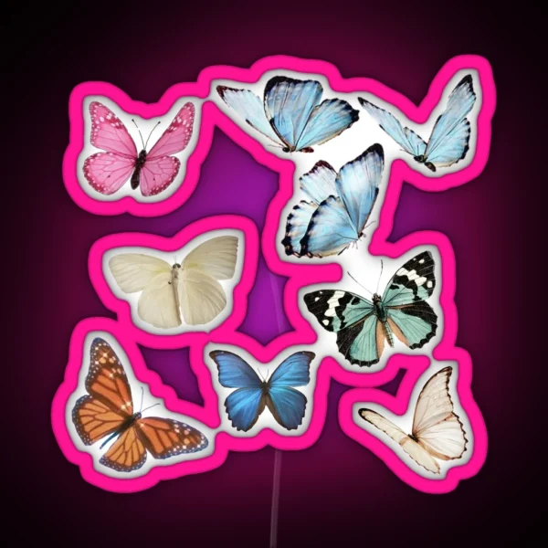 Butterflies Led Pack RGB Neon Sign