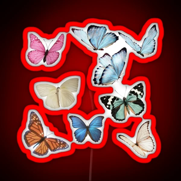 Butterflies Led Pack RGB Neon Sign