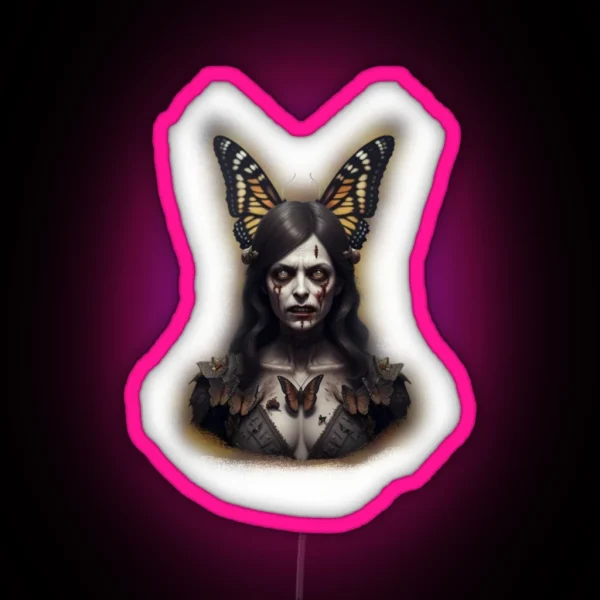 Butterfly Demon RGB Neon Sign