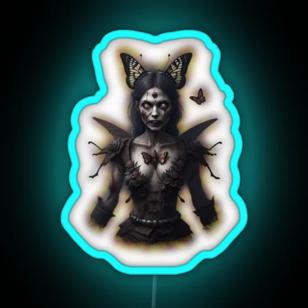 Butterfly Demon RGB Neon Sign