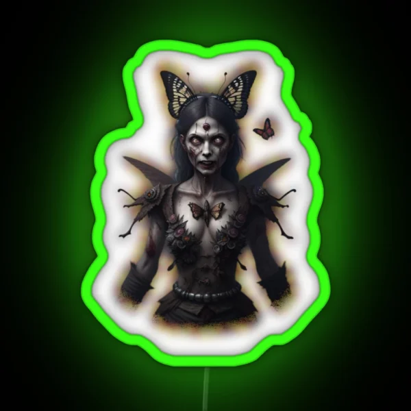 Butterfly Demon RGB Neon Sign